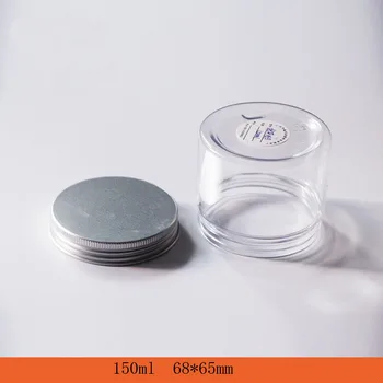 PET Plastmasas Aromātu Sveces Kastē 150ML Caurspīdīga Medus Uzglabāšanas Pot Multi-Purpose Skrūvējamu Vāciņu Aizvākotās Kosmētikas Cream Jar 50gab/daudz