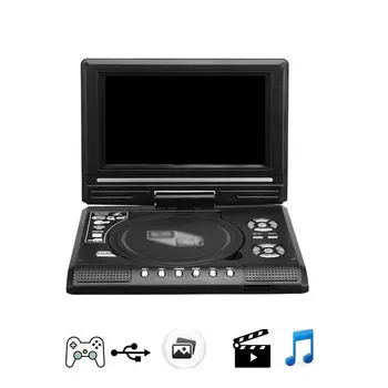 USB FM ar Spēli Funkcija, 16:9 Platekrāna Mājas Auto TV Portatīvo 7.8 collu LCD Ekrānu, DVD EVD Spēlētājs