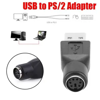 PS/2 Vīrieši Uz USB Female Portu Adapteri Pārveidotājs PS2, Datoru, DATORU, Klēpjdatoru Peles Tastatūras Pieslēgvietas Piederumi Pelēm Karstā