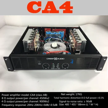 CA4 Profesionālo Jaudas Pastiprinātāju Pure Power Amp 2 Kanāli (2u gadījumā atbalsta leņķis) KTV/Skatuves/Mājas Izklaides KTV 8Ohm 450W*2 4Ohm 900W*2